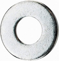 Value Collection - 1/4" Screw, Steel USS Flat Washer - 5/16" ID x 3/4" OD, 1/16" Thick, Zinc-Plated Finish - Industrial Tool & Supply