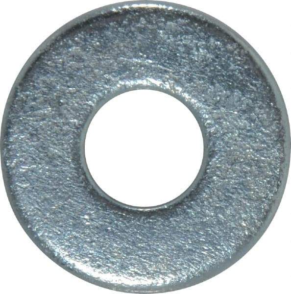 Value Collection - 7/16" Screw, Steel USS Flat Washer - 1/2" ID x 1-1/4" OD, 5/64" Thick, Zinc-Plated Finish - Industrial Tool & Supply