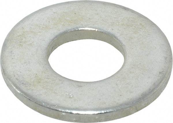 Value Collection - 3/8" Screw, Steel USS Flat Washer - 7/16" ID x 1" OD, 0.0781" Thick, Zinc-Plated Finish - Industrial Tool & Supply