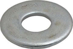 Value Collection - 7/16" Screw, Steel USS Flat Washer - 1/2" ID x 1-1/4" OD, 0.0781" Thick, Zinc-Plated Finish - Industrial Tool & Supply