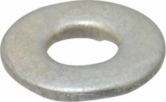 Value Collection - #8 Screw, Steel SAE Flat Washer - 3/16" ID x 7/16" OD, 3/64" Thick, Zinc-Plated Finish - Industrial Tool & Supply
