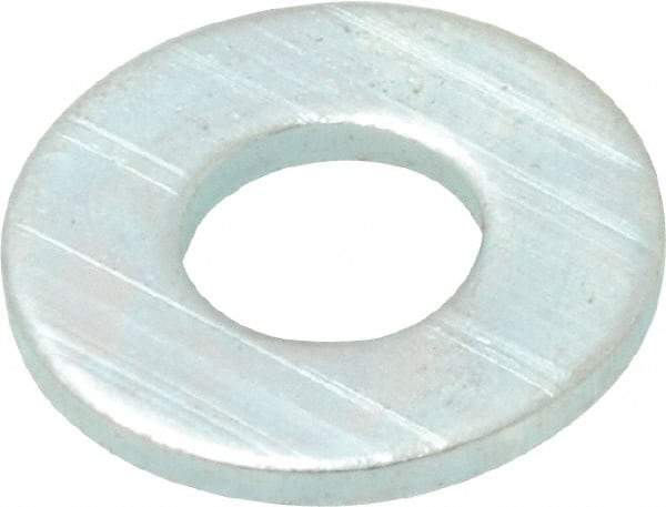 Value Collection - #12 Screw, Steel SAE Flat Washer - 1/4" ID x 9/16" OD, 1/16" Thick, Zinc-Plated Finish - Industrial Tool & Supply
