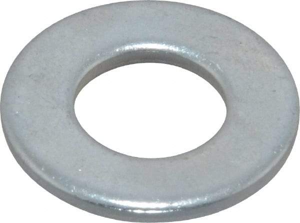 Value Collection - 3/8" Screw, Steel SAE Flat Washer - 13/32" ID x 13/16" OD, 1/16" Thick, Zinc-Plated Finish - Industrial Tool & Supply
