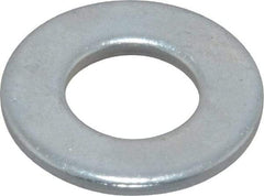 Value Collection - 3/8" Screw, Steel SAE Flat Washer - 13/32" ID x 13/16" OD, 1/16" Thick, Zinc-Plated Finish - Industrial Tool & Supply