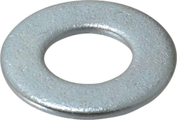 Value Collection - 1/2" Screw, Steel SAE Flat Washer - 17/32" ID x 1-1/16" OD, 3/32" Thick, Zinc-Plated Finish - Industrial Tool & Supply