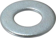 Value Collection - 1/2" Screw, Steel SAE Flat Washer - 17/32" ID x 1-1/16" OD, 3/32" Thick, Zinc-Plated Finish - Industrial Tool & Supply