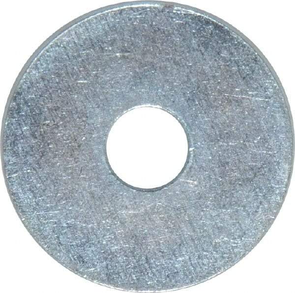 Value Collection - 5/16" Screw, Steel Fender Flat Washer - 5/16" ID x 1-1/4" OD, 0.049" Thick, Zinc-Plated Finish - Industrial Tool & Supply