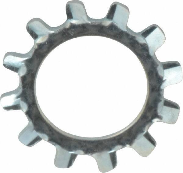 Value Collection - 7/16" Screw, 0.464" ID, Spring Steel External Tooth Lock Washer - 0.76" OD, Zinc-Plated, Grade 2 - Industrial Tool & Supply