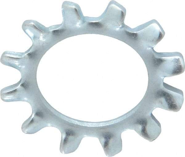 Value Collection - 1/2" Screw, 0.53" ID, Spring Steel External Tooth Lock Washer - 0.9" OD, Zinc-Plated, Grade 2 - Industrial Tool & Supply