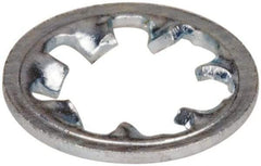 Value Collection - #6 Screw, 0.15" ID, Steel Internal Tooth Lock Washer - 0.295" OD, Zinc-Plated, Grade 2 - Industrial Tool & Supply