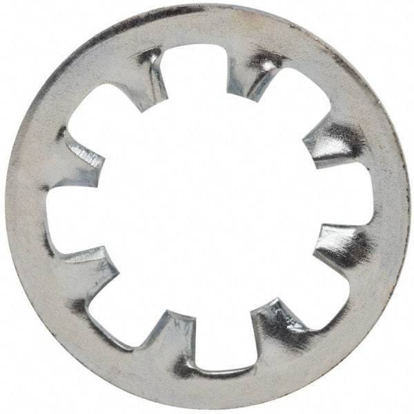 Value Collection - 5/16" Screw, 0.332" ID, Steel Internal Tooth Lock Washer - 0.61" OD, Zinc-Plated, Grade 2 - Industrial Tool & Supply