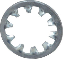 Value Collection - 1/2" Screw, 0.53" ID, Steel Internal Tooth Lock Washer - 0.9" OD, Zinc-Plated, Grade 2 - Industrial Tool & Supply