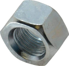 Value Collection - 1/2-20 UNF Steel Right Hand Hex Nut - 3/4" Across Flats, 7/16" High, Zinc-Plated Finish - Industrial Tool & Supply
