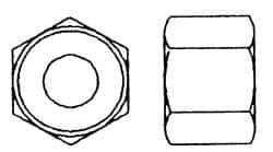 Value Collection - 1-3/4 - 5 UNC Steel Right Hand Heavy Hex Nut - 2-3/4" Across Flats, 1-23/32" High, Hot Dipped Galvanized Finish - Industrial Tool & Supply