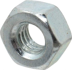 Value Collection - 5/16-18 UNC Steel Right Hand Heavy Hex Nut - 9/16" Across Flats, 0.2969" High, Zinc-Plated Finish - Industrial Tool & Supply