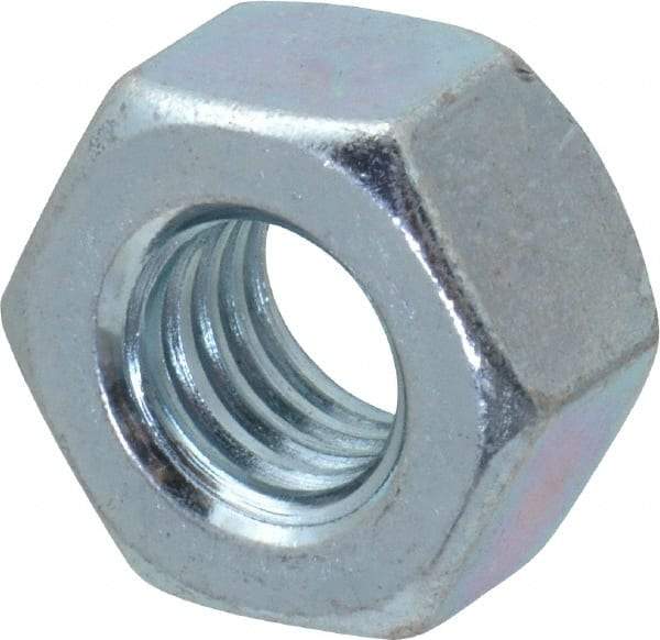 Value Collection - 7/16-14 UNC Steel Right Hand Heavy Hex Nut - 3/4" Across Flats, 0.4219" High, Zinc-Plated Finish - Industrial Tool & Supply