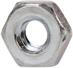 Value Collection - 7/16-20 UNF Steel Right Hand Hex Jam Nut - 11/16" Across Flats, 1/4" High, Zinc-Plated Finish - Industrial Tool & Supply