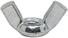 Value Collection - #10-24 UNC, Zinc Plated, Steel Standard Wing Nut - 0.91" Wing Span, 0.47" Wing Span - Industrial Tool & Supply