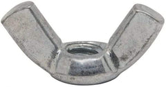 Value Collection - 1/4-20 UNC, Zinc Plated, Steel Standard Wing Nut - 1.1" Wing Span, 0.57" Wing Span - Industrial Tool & Supply