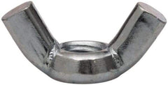 Value Collection - 3/8-16 UNC, Zinc Plated, Steel Standard Wing Nut - 1.44" Wing Span, 0.79" Wing Span - Industrial Tool & Supply