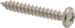 Value Collection - #4 Pan Head Phillips Sheet Metal Screw - Stainless Steel, 3/4" Length Under Head, Grade 18-8 - Industrial Tool & Supply