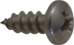 Value Collection - #6 Pan Head Phillips Sheet Metal Screw - Stainless Steel, 3/8" Length Under Head, Grade 18-8 - Industrial Tool & Supply