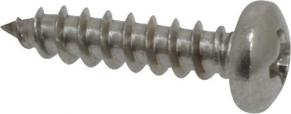 Value Collection - #6 Pan Head Phillips Sheet Metal Screw - Stainless Steel, 5/8" Length Under Head, Grade 18-8 - Industrial Tool & Supply