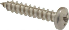 Value Collection - #6 Pan Head Phillips Sheet Metal Screw - Stainless Steel, 3/4" Length Under Head, Grade 18-8 - Industrial Tool & Supply