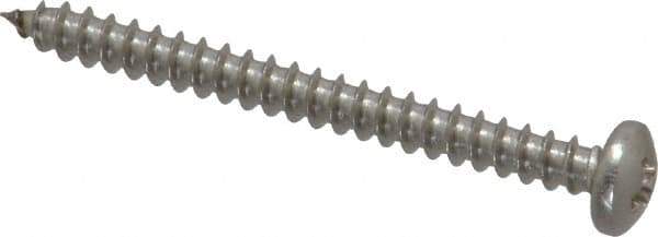Value Collection - #6 Pan Head Phillips Sheet Metal Screw - Stainless Steel, 1-1/2" Length Under Head, Grade 18-8 - Industrial Tool & Supply