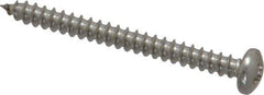 Value Collection - #6 Pan Head Phillips Sheet Metal Screw - Stainless Steel, 1-1/2" Length Under Head, Grade 18-8 - Industrial Tool & Supply
