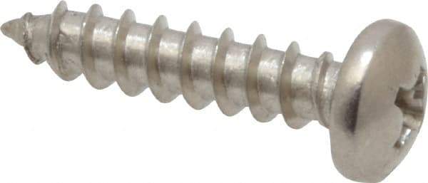 Value Collection - #8 Pan Head Phillips Sheet Metal Screw - Stainless Steel, 3/4" Length Under Head, Grade 18-8 - Industrial Tool & Supply