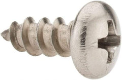 Value Collection - #10 Pan Head Phillips Sheet Metal Screw - Stainless Steel, 1/2" Length Under Head, Grade 18-8 - Industrial Tool & Supply