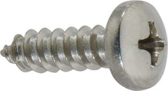 Value Collection - #10 Pan Head Phillips Sheet Metal Screw - Stainless Steel, 5/8" Length Under Head, ASME B18.6.3 & ASME B18.6.4, Grade 18-8 - Industrial Tool & Supply
