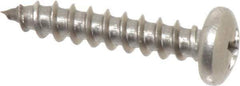 Value Collection - #10 Pan Head Phillips Sheet Metal Screw - Stainless Steel, 1" Length Under Head, Grade 18-8 - Industrial Tool & Supply