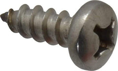 Value Collection - #12 Pan Head Phillips Sheet Metal Screw - Stainless Steel, 5/8" Length Under Head, Grade 18-8 - Industrial Tool & Supply