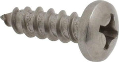 Value Collection - #12 Pan Head Phillips Sheet Metal Screw - Stainless Steel, 3/4" Length Under Head, Grade 18-8 - Industrial Tool & Supply