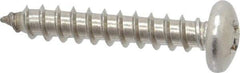 Value Collection - #12 Pan Head Phillips Sheet Metal Screw - Stainless Steel, 1-1/4" Length Under Head, Grade 18-8 - Industrial Tool & Supply