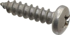 Value Collection - #14 Pan Head Phillips Sheet Metal Screw - Stainless Steel, 1" Length Under Head, Grade 18-8 - Industrial Tool & Supply