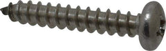 Value Collection - #14 Pan Head Phillips Sheet Metal Screw - Stainless Steel, 1-1/2" Length Under Head, Grade 18-8 - Industrial Tool & Supply