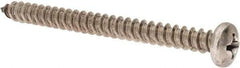 Value Collection - #14 Pan Head Phillips Sheet Metal Screw - Stainless Steel, 3" Length Under Head, Grade 18-8 - Industrial Tool & Supply