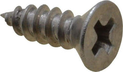 Value Collection - #4 Flat Head Phillips Sheet Metal Screw - Stainless Steel, 3/8" OAL, Grade 18-8 - Industrial Tool & Supply