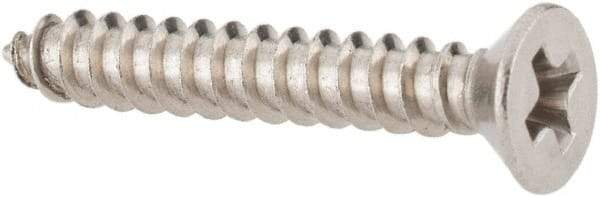 Value Collection - #4 Flat Head Phillips Sheet Metal Screw - Stainless Steel, 3/4" OAL, Grade 18-8 - Industrial Tool & Supply