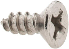 Value Collection - #6 Flat Head Phillips Sheet Metal Screw - Stainless Steel, 3/8" OAL, Grade 18-8 - Industrial Tool & Supply