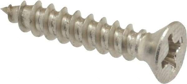 Value Collection - #6 Flat Head Phillips Sheet Metal Screw - Stainless Steel, 3/4" OAL, Grade 18-8 - Industrial Tool & Supply