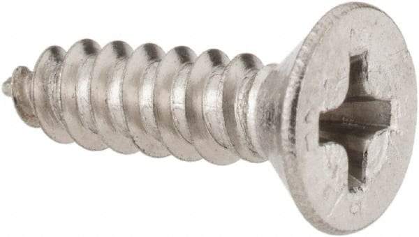 Value Collection - #8 Flat Head Phillips Sheet Metal Screw - Stainless Steel, 5/8" OAL, Grade 18-8 - Industrial Tool & Supply