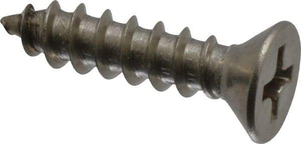 Value Collection - #8 Flat Head Phillips Sheet Metal Screw - Stainless Steel, 3/4" OAL, Grade 18-8 - Industrial Tool & Supply