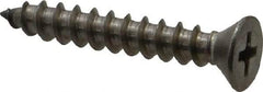 Value Collection - #10 Flat Head Phillips Sheet Metal Screw - Stainless Steel, 1-1/4" OAL, Grade 18-8 - Industrial Tool & Supply