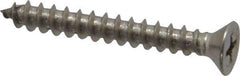 Value Collection - #10 Flat Head Phillips Sheet Metal Screw - Stainless Steel, 1-1/2" OAL, Grade 18-8 - Industrial Tool & Supply