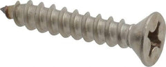 Value Collection - #12 Flat Head Phillips Sheet Metal Screw - Stainless Steel, 1-1/4" OAL, Grade 18-8 - Industrial Tool & Supply