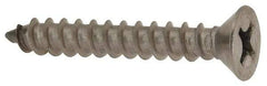 Value Collection - #12 Flat Head Phillips Sheet Metal Screw - Stainless Steel, 1-1/2" OAL, Grade 18-8 - Industrial Tool & Supply